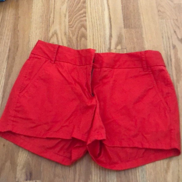 J.Crew red women’s chino Shorts - Picture 1 of 3